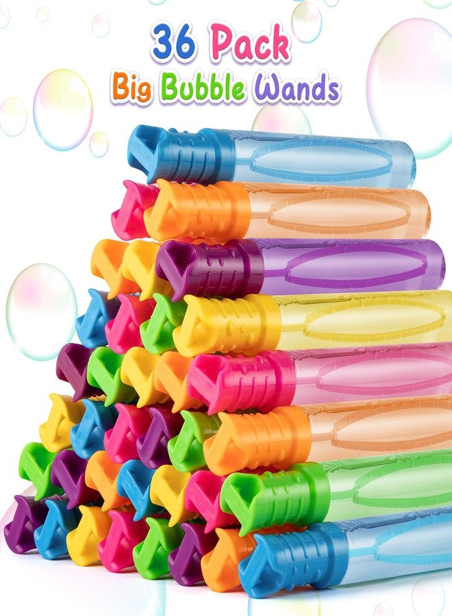 IJIGU 36 Pack Big Bubble Wands Bulk in 6 Colors, Ideal for Easter, Summer, Halloween, Valentine, School Classroom Prizes - Image 2